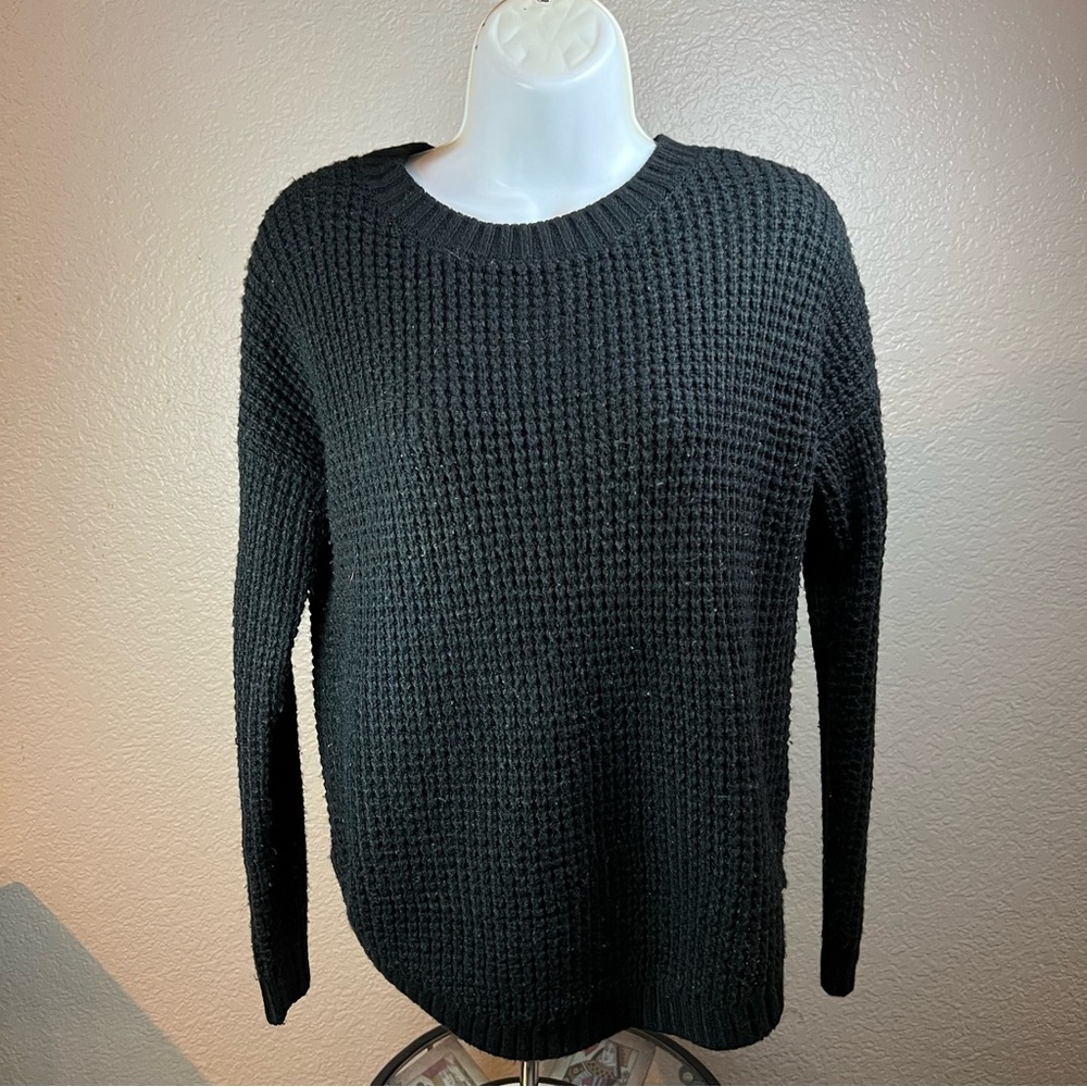 SO Black Cropped Pullover Sweater Women's S